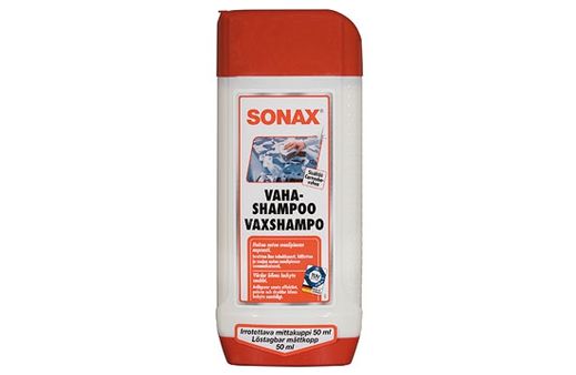 SONAX Vahashampoo, sisältää aitoa Carnaubavahaa 500ml